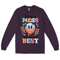 Plum bit of a mess but doing my best Long Sleeve Tee - MaliasSmallBusiness