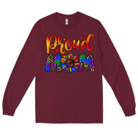 Burgundy proud mom Long Sleeve Tee - JahusDesignShop
