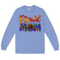 Colony Blue proud mom Long Sleeve Tee - JahusDesignShop