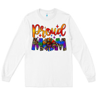 White proud mom Long Sleeve Tee - JahusDesignShop