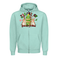 Seafoam teacher of smart cookies Zipper Hoodie - LillyAllenDesigns