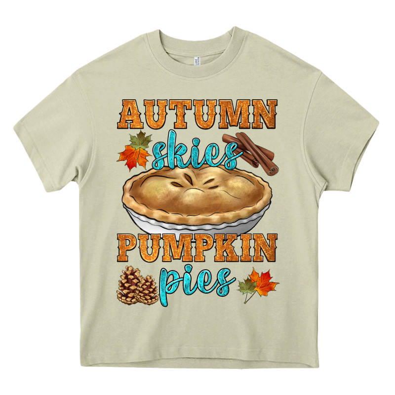 Autumn Skies Pumpkin Pies Heavy Core Tee by HRA Design Shop | Teevron