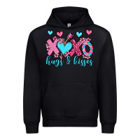 Black xoxo hugs and kisses olivia Urban Hoodie - OliviaCreatesArt