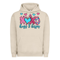 Pigment French Oak xoxo hugs and kisses olivia Urban Hoodie - OliviaCreatesArt