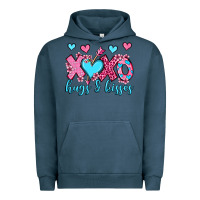 Pigment Midnight Navy xoxo hugs and kisses olivia Urban Hoodie - OliviaCreatesArt