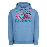 Pigment Pebble Blue xoxo hugs and kisses olivia Urban Hoodie - OliviaCreatesArt