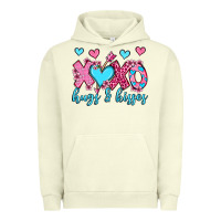 Pigment Pistachio xoxo hugs and kisses olivia Urban Hoodie - OliviaCreatesArt