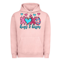 Pigment Salmon xoxo hugs and kisses olivia Urban Hoodie - OliviaCreatesArt