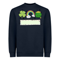 Navy st patrick's trio name patch Heavyweight Sweatshirt - MaliasSmallBusiness