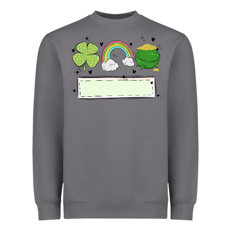St Patrick's Trio Name Patch Heavyweight Sweatshirt by MaliasSmallBusiness | Teevron