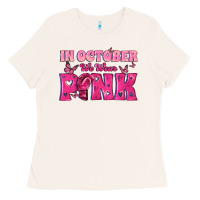 Bone In October We Wear Pink Ladies Tee - texasbilliewilder