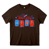 Chocolate Brown American mini Heavy Core Tee - Neo Western