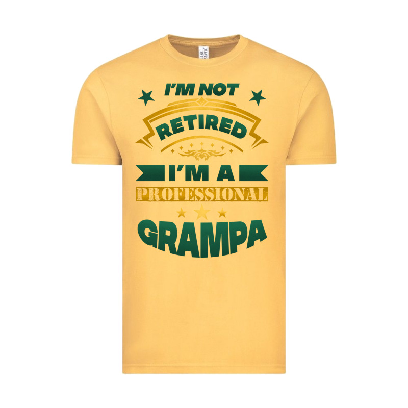 I'm Not Retired I'm A Professional Grampa Vintage Tee by Jasminsmagicworld | Teevron