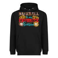 Black Baseball is my favorite season Heavyweight Hoodie - NancyCooperArtShop