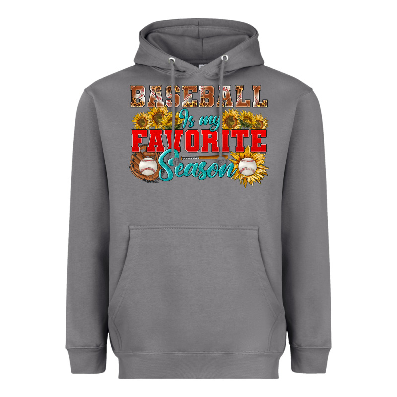 Baseball Is My Favorite Season Heavyweight Hoodie by NancyCooperArtShop | Teevron
