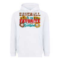 White Baseball is my favorite season Heavyweight Hoodie - NancyCooperArtShop