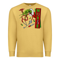 Antique Gold Christmas Character Premium Sweatshirt - NancyCooperArtShop