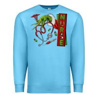 Ocean Blue Christmas Character Premium Sweatshirt - NancyCooperArtShop