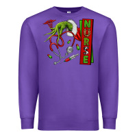 Purple Christmas Character Premium Sweatshirt - NancyCooperArtShop