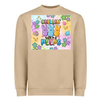 Mushroom chillin' with my peeps Heavyweight Sweatshirt - MaliasSmallBusiness