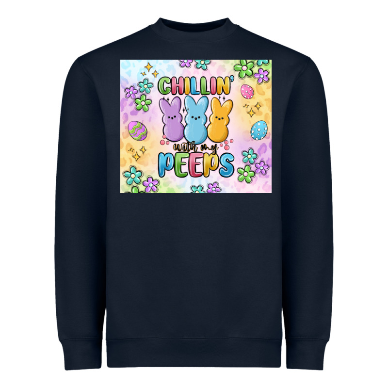 Chillin' With My Peeps Heavyweight Sweatshirt by MaliasSmallBusiness | Teevron