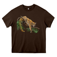 Chocolate Brown florida panther Heavy Core Tee - BarkalooDesign