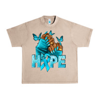 French Oak hope tealribbonovarian cancer nails Urban Heavy Tee - NancyCooperArtShop