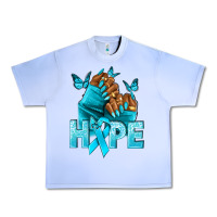 Grape Ice hope tealribbonovarian cancer nails Urban Heavy Tee - NancyCooperArtShop