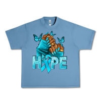Hope Tealribbonovarian Cancer Nails Urban Heavy Tee | Teevron