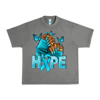 Tornado hope tealribbonovarian cancer nails Urban Heavy Tee - NancyCooperArtShop