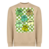 Mushroom shamrock religious Heavyweight Sweatshirt - MaliasSmallBusiness