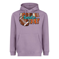 Lavender Football kinda day Heavyweight Hoodie - NancyCooperArtShop