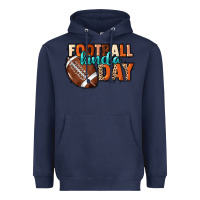 Navy Football kinda day Heavyweight Hoodie - NancyCooperArtShop
