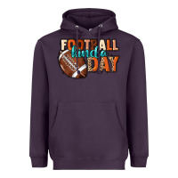 Plum Football kinda day Heavyweight Hoodie - NancyCooperArtShop