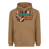 Toasted Coconut Football kinda day Heavyweight Hoodie - NancyCooperArtShop