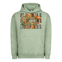 Pigment Oil Green flannels hayrides pumpkins  bonfires Urban Hoodie - FaDigitalArtStudio
