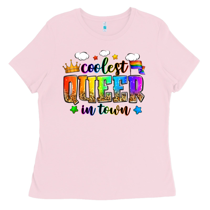 Coolest Queer In Town Ladies Tee by Zillion Design Studio | Teevron