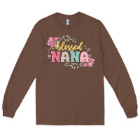 Chestnut blessed nana Long Sleeve Tee - MaliasSmallBusiness