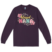 Plum blessed nana Long Sleeve Tee - MaliasSmallBusiness