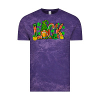 Cloud Purple luck with gnome and beer Vintage Tee - NancyCooperArtShop