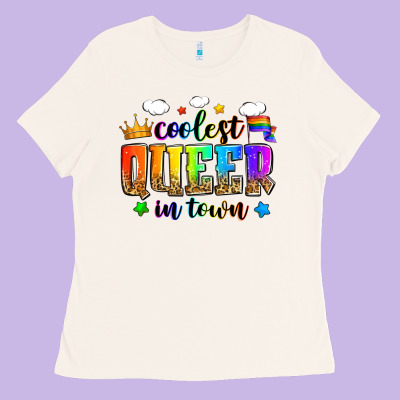 Coolest Queer In Town Ladies Tee Designed By Zillion Design Studio