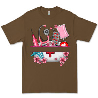 Cacao custom name nurse hat and elements Premium Tee - AdoDesignShop