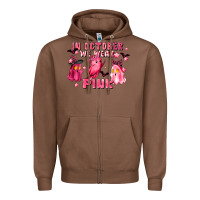 Chestnut in october we wear pink Zipper Hoodie - LillyAllenDesigns