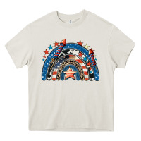 American Rainbow 4th Of July Heavy Core Tee | Teevron