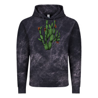 Cloud Black cactus with flowers Vintage Hoodie - AdoDesignShop