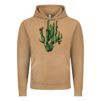Vintage Camel cactus with flowers Vintage Hoodie - AdoDesignShop