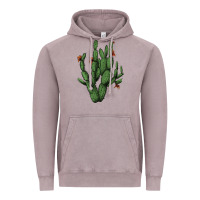Vintage Zinc cactus with flowers Vintage Hoodie - AdoDesignShop