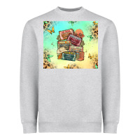 Heather Grey country cassette tapes Heavyweight Sweatshirt - MaliasSmallBusiness