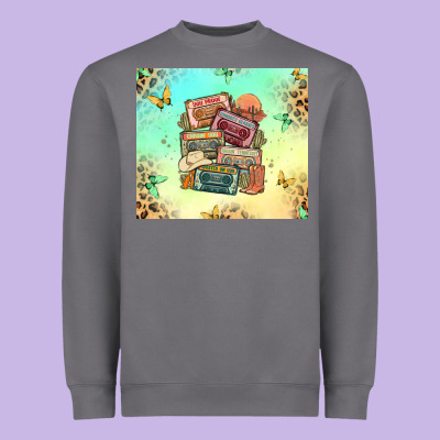 Country Cassette Tapes Heavyweight Sweatshirt Designed By Maliassmallbusiness