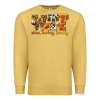 Antique Gold WTF Wine Turkey Family Premium Sweatshirt - texasbilliewilder